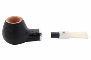 White Elephant Ebony & Ivory Sandblast Pipe #5