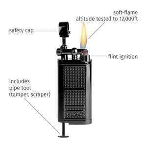 Xikar® Pipeline Lighter (Black-Rose Gold)