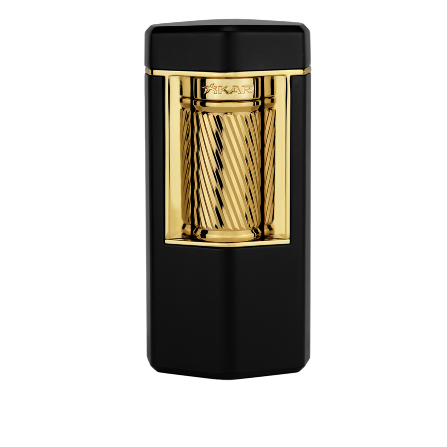 Xikar® Meridian Soft Flame cigar lighter (Black & Gold)