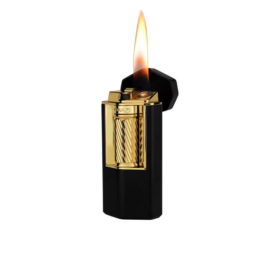 Xikar® Meridian Soft Flame cigar lighter (Black & Gold)