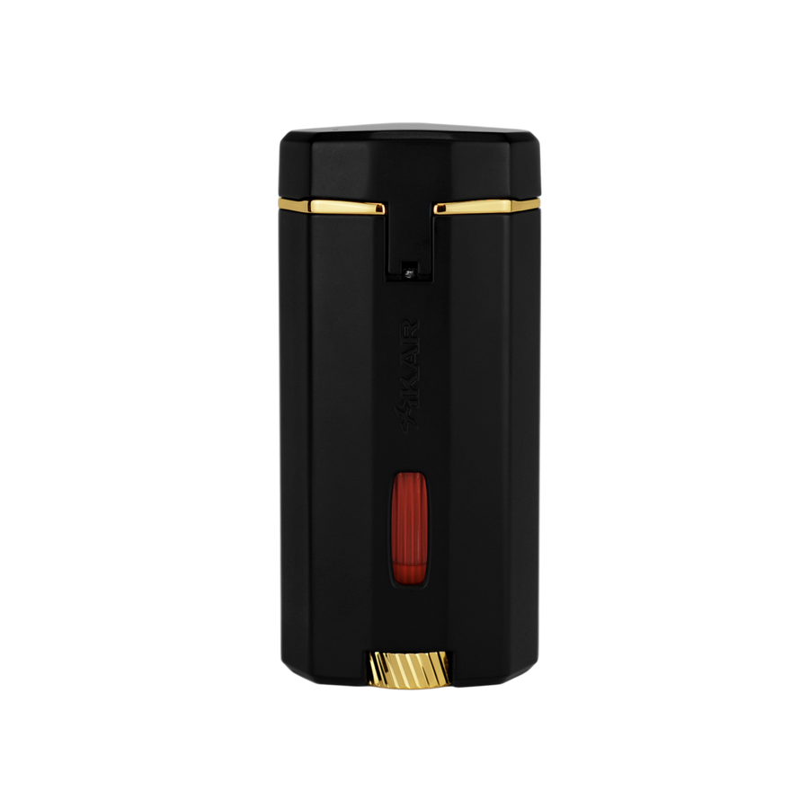Xikar® Meridian Soft Flame cigar lighter (Black & Gold)