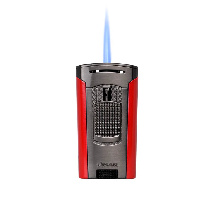 Xikar - Astral Single-Jet Torch Cigar Lighter (Gunmetal-Red)