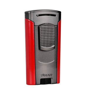 Xikar - Astral Single-Jet Torch Cigar Lighter (Gunmetal-Red)