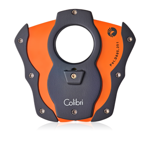 Colibri - Cut Cigar Cutter (Black-Orange Blades)