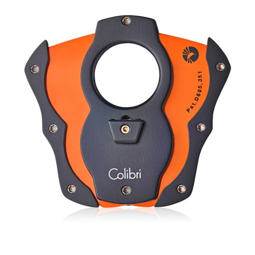 Colibri - Cut Cigar Cutter (Black-Orange Blades)