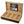 The Vanderbilt- Lacquered Ebony Wood Desktop Humidor w/Dividers (~120 count)